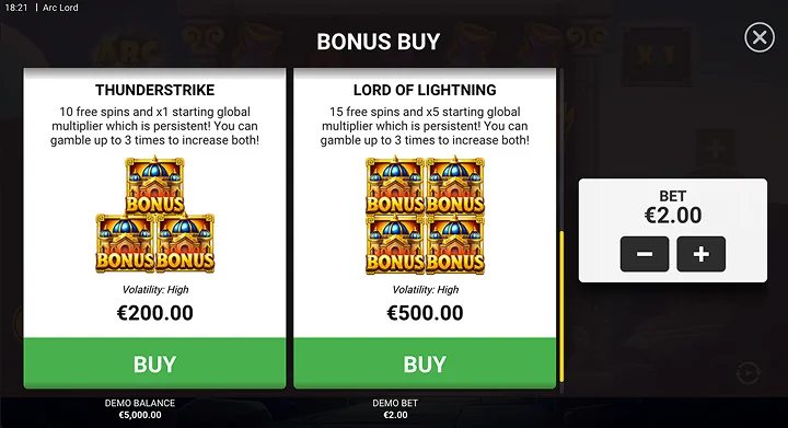 Bonussen Thunderstrike Bonus a Lord of Lightning am Arc Lord
